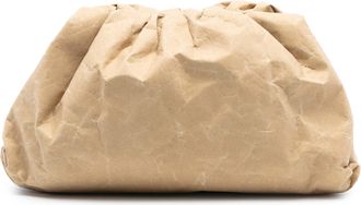 Bottega Veneta Pre-owned Womens Kraft Paper The Pouch - Tan Textile - One Size