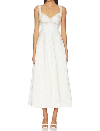 Jonathan Simkhai Charlotte Midi Dress In White