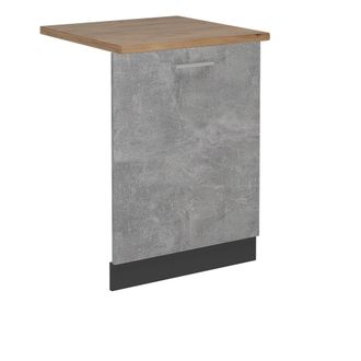 Vicco Tapa Del Lavavajillas R-line, Hormig&oacute;n, 60 Cm, Et Roble