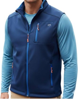 Southern Tide Tide To Trail Performance Vest In Yacht Blue