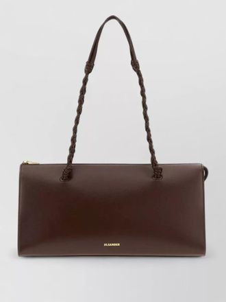 Jil Sander shoulder tote bag braided handles rectangular