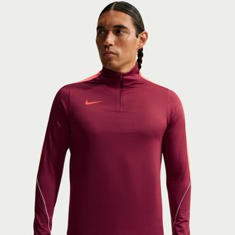 Nike Mens Strike Dri-FIT Soccer Drill Top in Red | IF1455-677