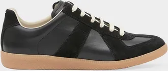 Maison Margiela Men & apos;s Replica Leather Low-Top Sneakers