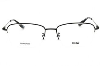BMW BW5068H Rectangular Titanium Eyeglasses - Grey