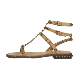 Ash Play Flat Sandal - Dames - Schoenen - Bruin - Maat: 41 EU Leer