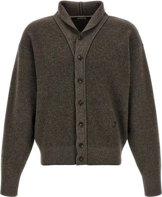 Jacquemus Truien & Vesten, Heren, Bruin, L, Wol, Le Cardigan Pelota