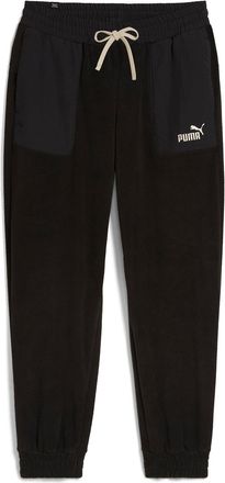 Puma Trainingshose PUMA ESS ELEVATED WINTERIZED PANTS, Damen, Gr. XL, N-Gr, schwarz (puma schwarz), Fleece, Obermaterial: 100% Polyester, unifarben, comfor
