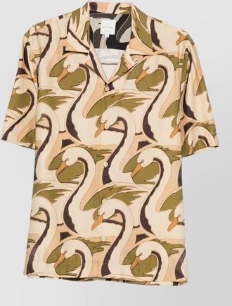 Paul Smith camp collar shirt graphic print short sleeves