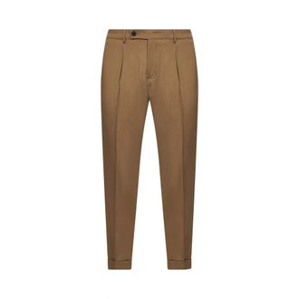D4.0 Slim-fit Trousers, male, Brown, Size: S Slim-fit Trousers