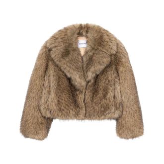 Stand Studio Faux Fur & Shearling Jackets, female, Brown, Size: XL Samara Jacket