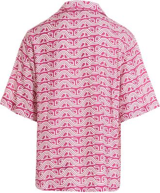 GCDS Mens Fuchsia Viscose Blouse