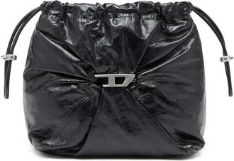 Diesel Bag Leather Black Scrunch-D Bucket