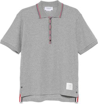 Thom Browne Rwb Cotton Polo Shirt