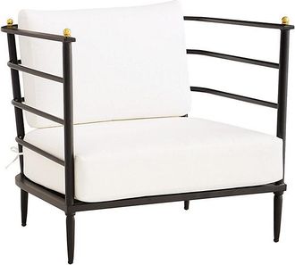 Ballard Designs Asher Lounge Chair with Sunbrella Cushions - Ballard Designs