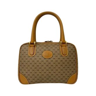 Gucci Pre-owned Handbags, female, Brown, Size: ONE SIZE Pre-owned Vintage Boston Bag