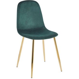 Regalos Miguel Sillas Comedor - Silla Golden Teok Terciopelo - Verde