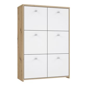 Furniture To Go Best Chest Storage Cabinet with 6 Doors in Brown