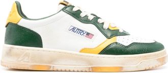 Autry Super Vintage panelled sneakers - men - Calf Leather/Fabric/Calf Leather/Rubber - 41 - White