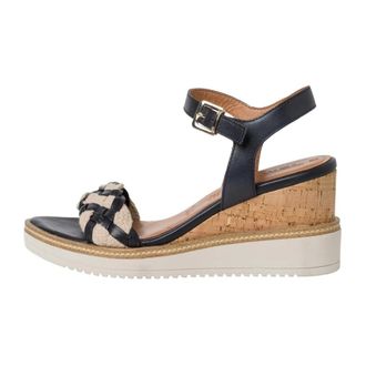 Tamaris Sandalen - Dames - Schoenen - Blauw - Maat: 38 EU