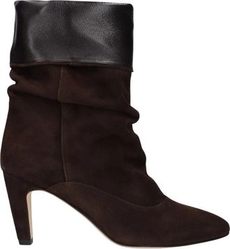 Lina Locchi Se 4011 Laarsjes met Hak - Dames - Laarzen met Hak - Bruin - 41 EU - Su&egrave;de - Schoenen