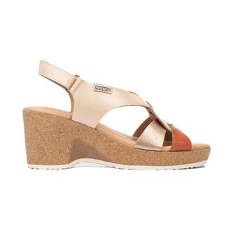 Pikolinos Arenales Wedge - Dames - Sleehakken - Beige - 41 EU - Leer - Schoenen