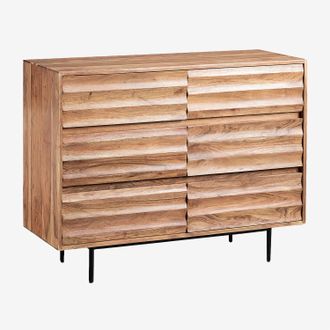 Sklum C&oacute;moda En Madera De Acacia Petter Sklum
