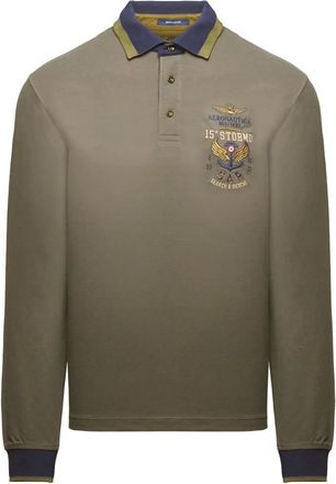 Aeronautica Heren, Tops, Groen, Maat: L Katoen