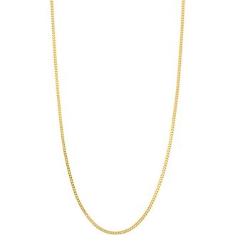 Bony Levy Mens 14K Gold Cuban Chain Necklace in Yellow Gold at Nordstrom, Size 24