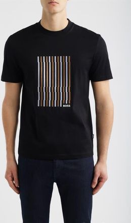 BOSS Thompson Cotton Graphic T-Shirt in Black at Nordstrom, Size Xx-Large