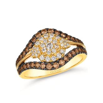 Le Vian Ladies Chocolate Diamond Rings set in 14K Honey Gold