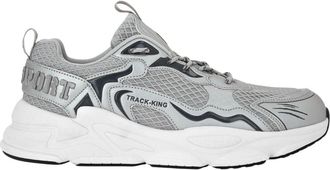 Plein Sport Track-King Mag - unisex - Hardloopschoenen - Grijs - 41 EU - Leer - Fitness