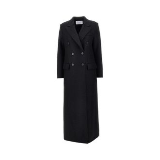 Harris Wharf London Pressed wool long double-breasted coat Woman 44