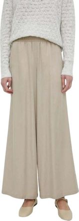 Drykorn Ceiling Wijde Broek - Dames - Wijde Broeken - Beige - W25 L32 - Katoen - Broeken