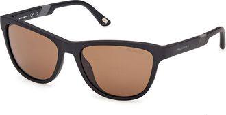 Skechers SE00178 Polarized 02H Mens Sunglasses Black Size 55