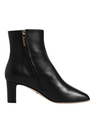 Dolce & Gabbana Womens Bc1424 Leather Ankle Boots - Black - Size EU 37