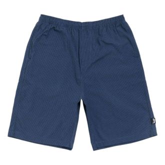 St&uuml;ssy Baggy Seersucker Beach Short Blue 112365-BLUE
