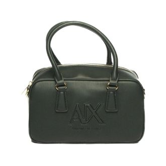A|X Armani Exchange Bowling Bag - Dames - Tassen - Groen - Maat: ONE Size Leer