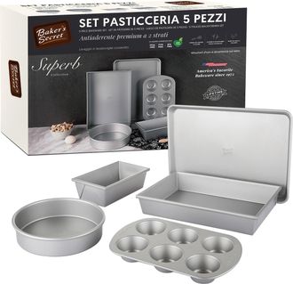 Baker's Secret Set 5 teglie forno Bakers Secret