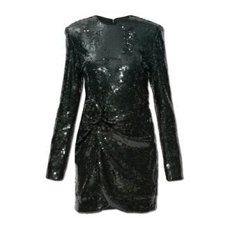 Rotate ROTATE Birger Christensen, Party Dresses, female, Green, Size: L Sequin Dress