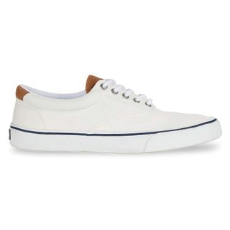 Sperry Top-Sider Striper II CVO SW Fabric Synthetic Mens Fashion Trainers - White - Size:UK 10.5