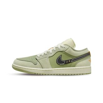 Nike Jordan 1 Low SE Craft - unisex - Sport - Groen - Maat: 41 EU Leer