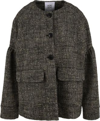 Douuod Portofino Jacket - Dames - Zomerjassen - Grijs - L - Leer - Jassen