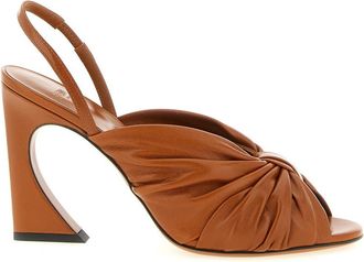 Fendi Brown Slingback Heels