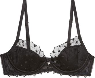 Fleur du Mal Reggiseno Love Lock - Nero