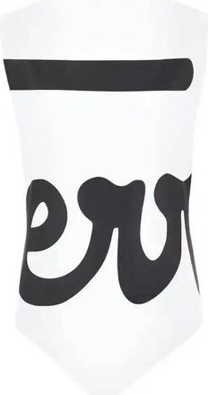 Ferragamo Logo-Print U-Back Swimsuit, Brand Size 44 ( US Size 10 )