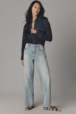 Pilcro The Jules Mid-Rise Relaxed Straight-Leg Jeans by Pilcro