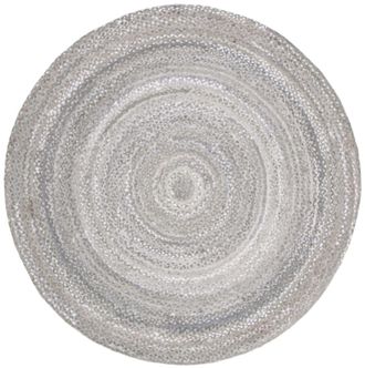 Safavieh Alfombra algod&oacute;n gris claro 183 x 183 cm