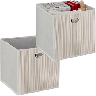 Relaxdays Relaxdays Contenitore Portaoggetti in bamb&ugrave;, Scatola Alta da Bagno, Quadrata, HLP 31 x 31 x 31 cm, Pieghevole, Marrone, 1 pz
