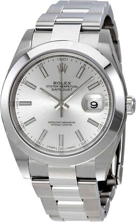 Rolex Datejust 41 Silver Dial Stainless Steel Automatic Mens Watch 126300SSO