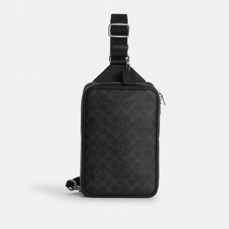 Coach Ray Pack 17 In Signature Canvas